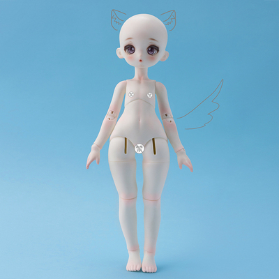 taobao agent [Charmdol] 6 points of young Dudu, two-stage angel CDB-26-03BJD genuine doll/SD