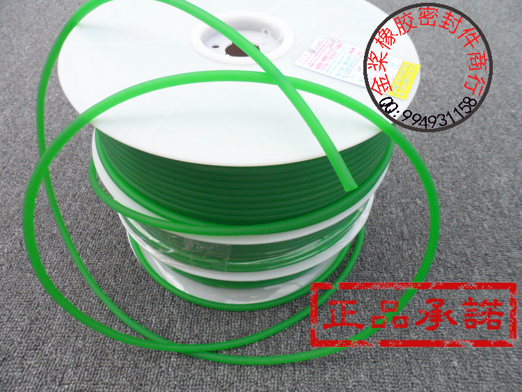 Polyurethane wool belt PU round belt green rough surface transmission belt red smooth round strip hot melt easy connection