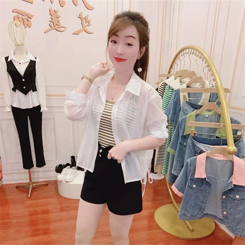 Long-Sleeved Sun Protection Shirt 2025 Summer New Thin Breathable Fashionable Versatile Trendy Internet Celebrity Hot-Selling Chiffon Blouse for Women Long-Sleeved Sun Protection Shirt 2025 Summer New Thin Breathable Fashionable Versatile Trendy Internet Celebrity Hot-Selling Chiffon Blouse for Women