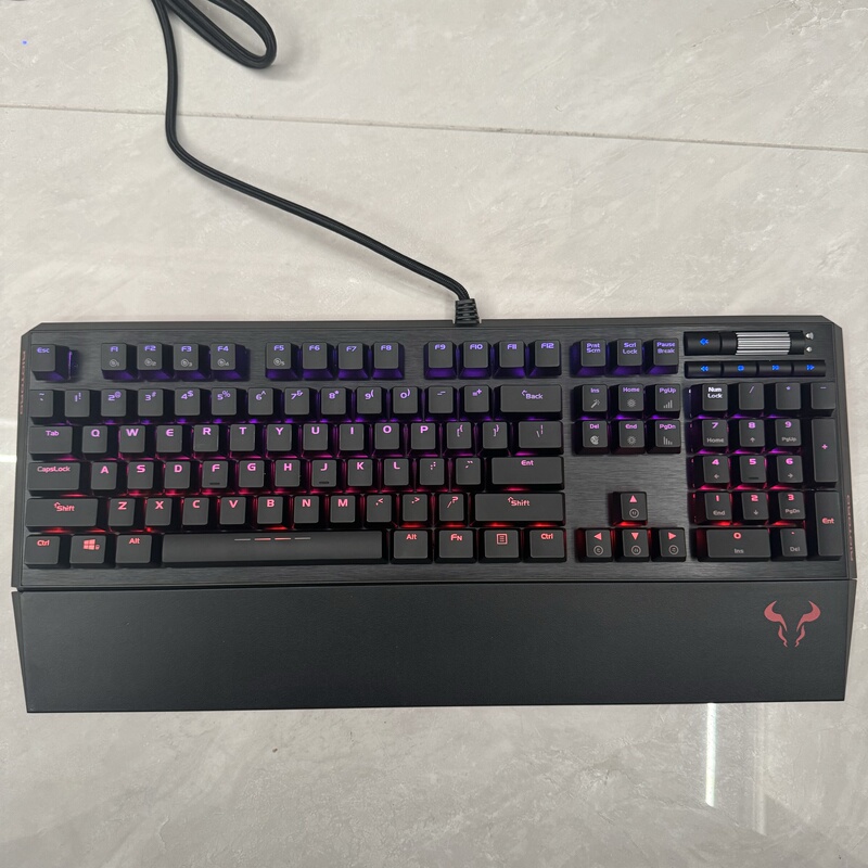 Cherry Mechanical Keyboard with Red, Blue, Green, and Black Switches, Gaming Keyboard with Magnetic Wrist Rest