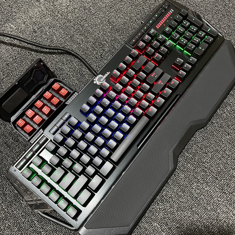 Cherry Mx Switches (Blue, Red, Brown, Silver) Rgb Backlit Large Palm Rest USB Keyboard Clearance Sale
