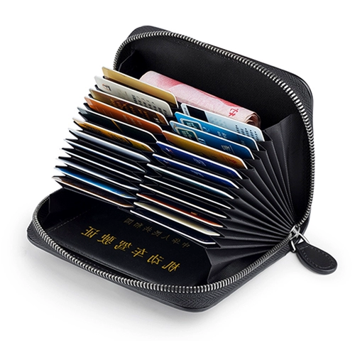 Мужской вместительный и большой ультратонкий картхолдер, изысканные плетеные карточки для водительских прав, из натуральной кожи