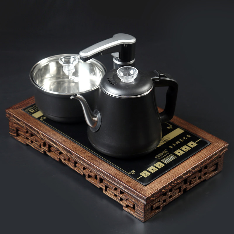 Full automatic tea toilet tea table tea table tea table electromagnetic stove frame solid wood embedded