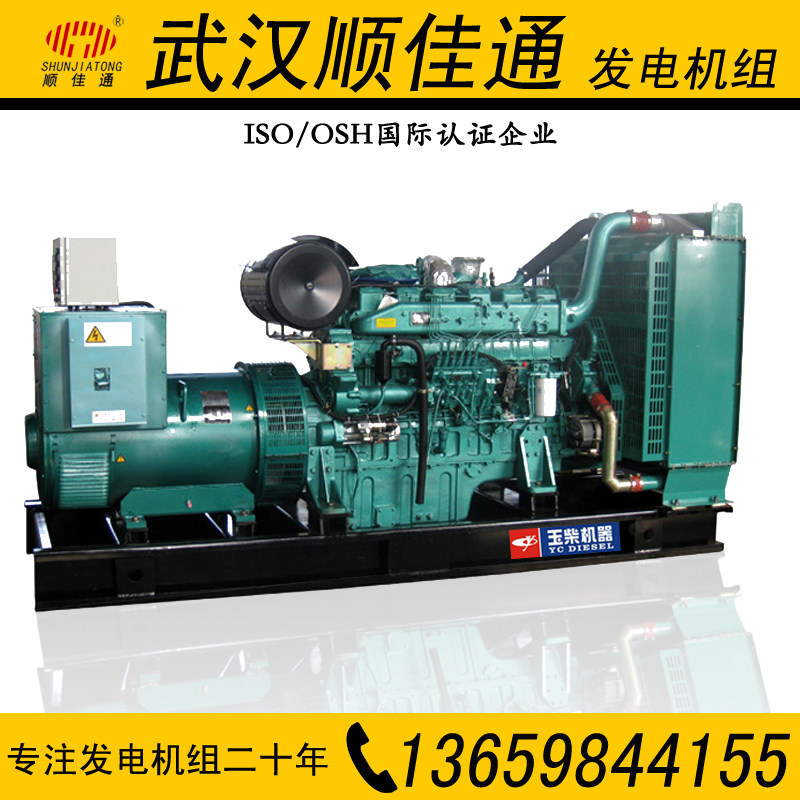 300KW Guangxi Yuchai Co., Ltd. machine all copper brushless diesel generator set (factory direct sales)