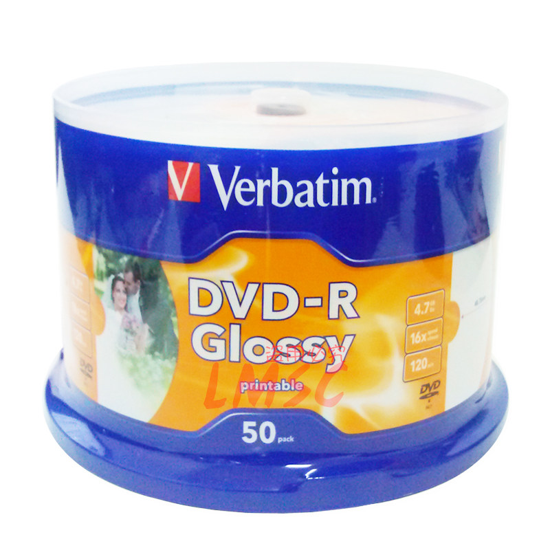  Verbatimdvd Burn high-light printable disc DVDR 4 7G 50 empty discs