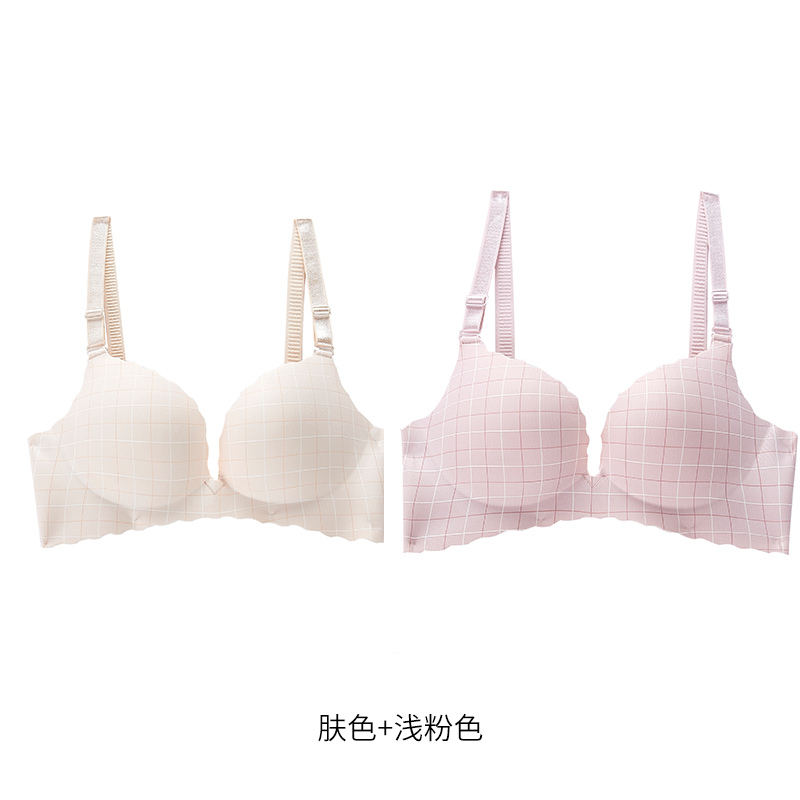 Một mảnh của đồ lót đánh dấu womens vòng thép miễn tụ tập mỏng dày áo ngực sexy điều chỉnh side-by-side áo ngực áo ngực.