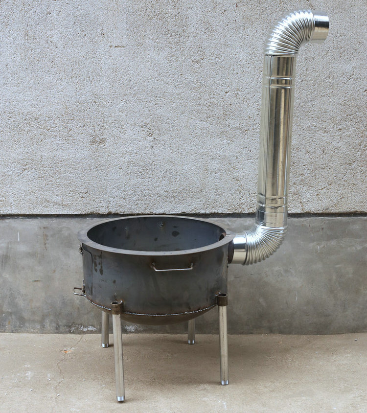 Bếp củi nhà ở nông thôn kiểu cũ dày tấm thép trường lớn bếp gas cũ sửa đổi bếp gas - Bếp lò / bộ đồ ăn / đồ nướng dã ngoại bếp nướng ngoài trời có nắp đậy
