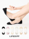 Invisible socks black socks set boat socks socks women summer shallow socks do not fall off ice silk heel silicone non-slip thin style