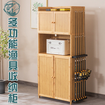 Household floor-standing multi-layer fishing rod display rack storage rack fishing gear cabinet combination display sea fishing rod hand rod display cabinet