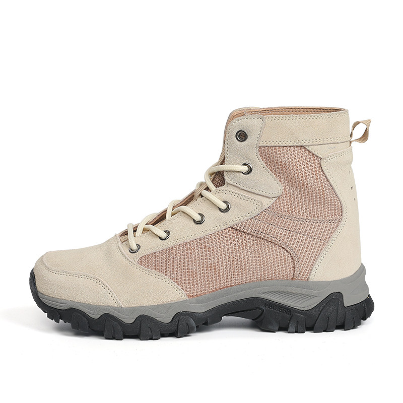 Exploring Tutor High Cylinder Hiking Shoes Lady New Casual Men's Shoes Anti-Wear and Breathable Couple Outdoor Sports Climbing Shoes