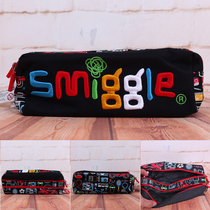 Australian smiggle cartoon shape big letter double zipper student cram pencil bag