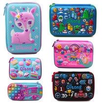 Qitong pen box primary school pupil pencil box Childrens pen bag Korean creative student stationery box
