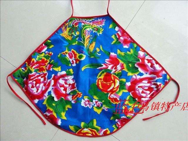 Bông đông bắc hoa vải dành cho người lớn treo cổ tạp dề bib múa hiệu suất tạp dề (đỏ, xanh dương, xanh lá cây hoa mẫu đơn) áo ngủ đẹp