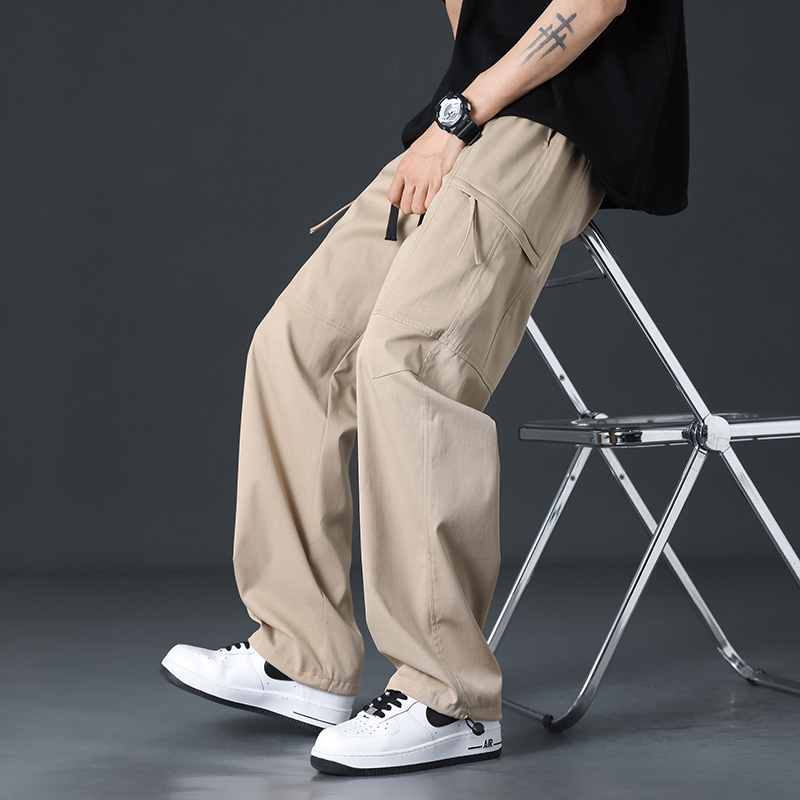 Teenagers' Summer Thin Ice Silk Work Pants, 13-Year-Old Boys, Junior High School Students, 15-Year-Old Older Children, Quick-Drying Casual Pants Teenagers' Summer Thin Ice Silk Work Pants, 13-Year-Old Boys, Junior High School Students, 15-Year-Old Older Children, Quick-Drying Casual Pants