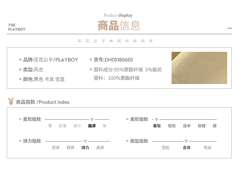 Playboy chính thức mùa đông áo gió mới nam dài phiên bản Hàn Quốc của xu hướng tự canh thời trang áo khoác nam đẹp trai áo khoác nam đẹp