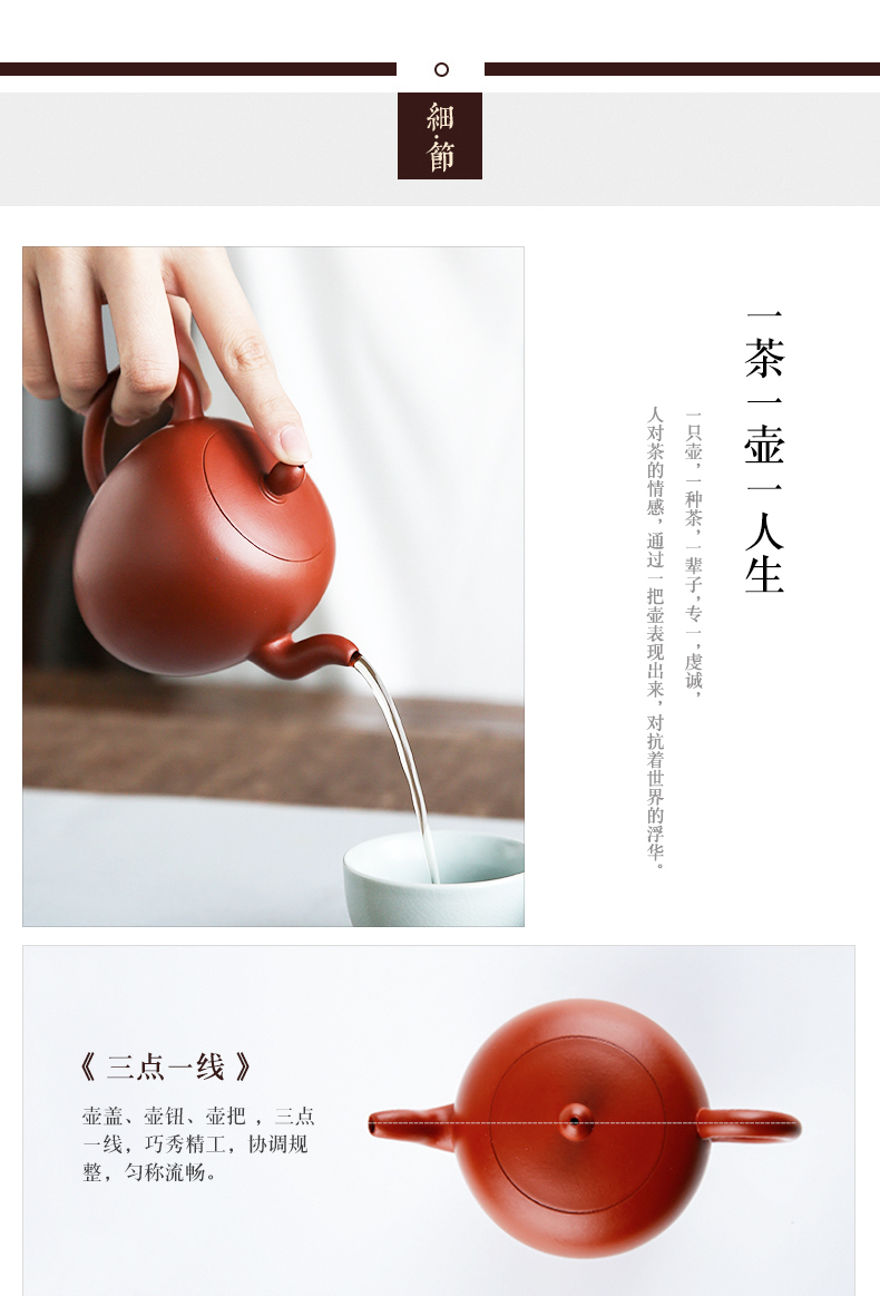 Three frequently hall are it pure manual undressed ore clay pot authentic yixing teapot famous master zhu S26048 the teapot