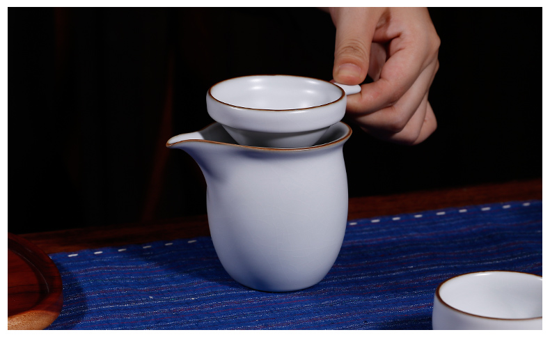 The three frequently your up kung fu tea set home sitting room tea jingdezhen ceramic cups office receive a visitor The teapot