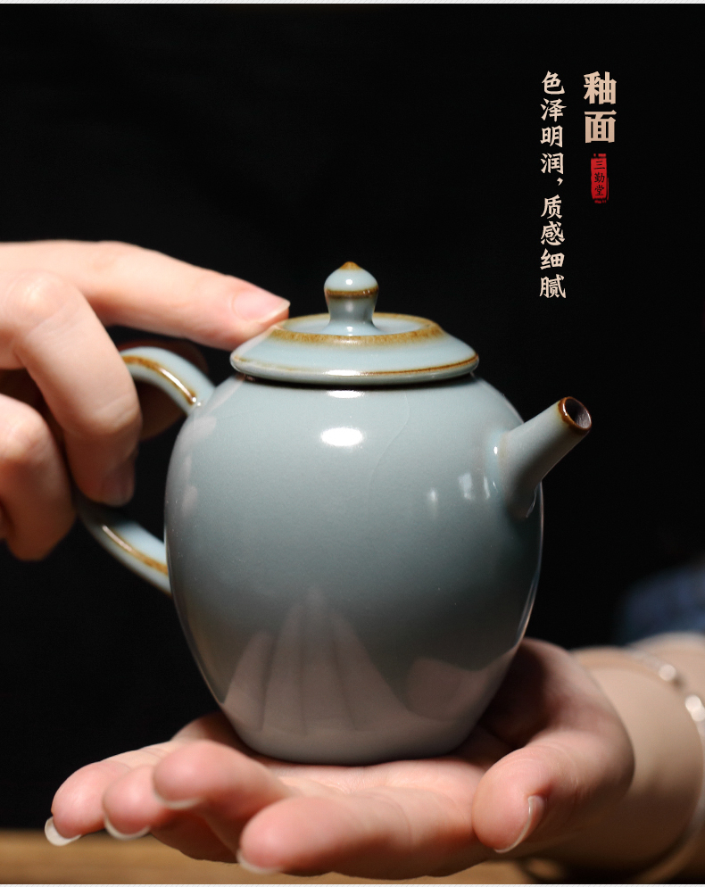 Three frequently hall your up household the teapot tea ware jingdezhen ceramic tea bags are single pot S24011 kung fu tea set manually