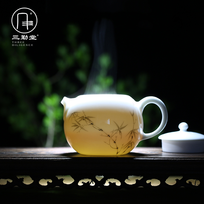 Three frequently tong xi shi filtering pot of flower pot mini office household kung fu tea set S22004 jingdezhen ceramics