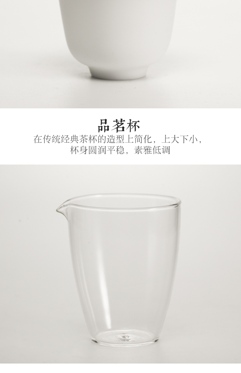 Three frequently hall was suit jingdezhen ceramic kung fu tea set white porcelain of a complete set of fat white TZS033 tureen small cup