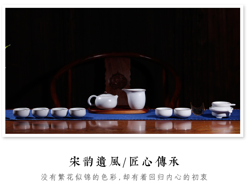 The three frequently your up kung fu tea set home sitting room tea jingdezhen ceramic cups office receive a visitor The teapot