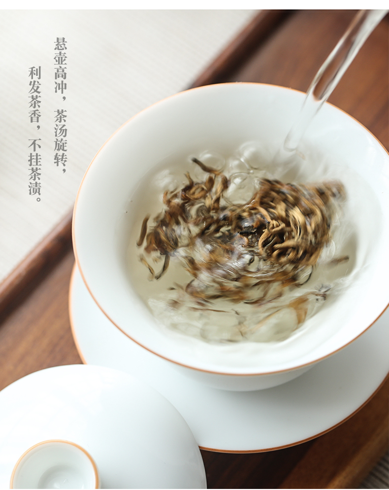 Three frequently kung fu tea set # jingdezhen ceramic cups tureen 7 head sweet the whole set of craft fair keller set