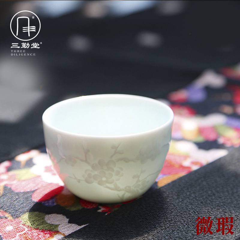 Analyzes three 】 【 all the attendance hall master cup single CPU jingdezhen ceramic sample tea cup kung fu tea cups