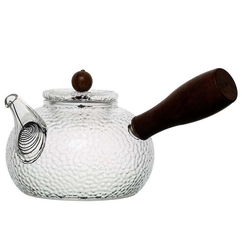 Three frequently side hall hand hammer heat - resistant glass teapot Japanese mercifully S25034 the electric TaoLu boiled tea, the teapot