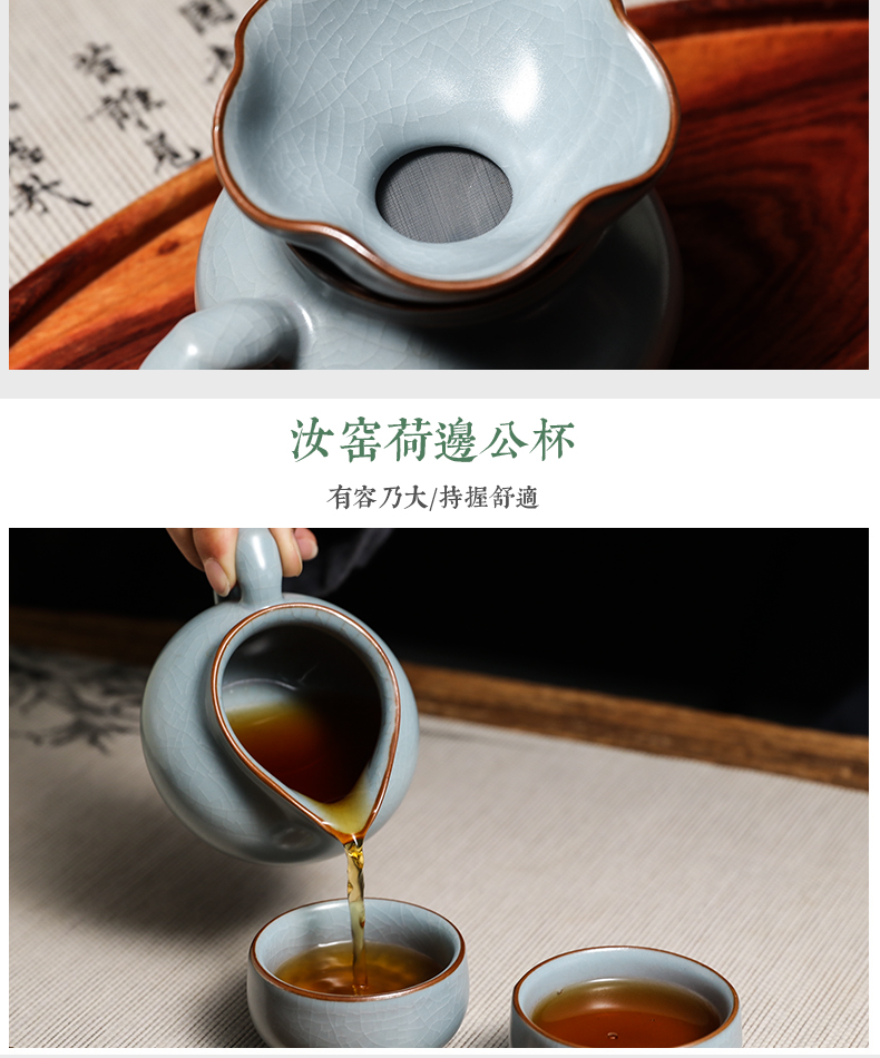 Three frequently your up glaze kung fu tea set # 10 head set of jingdezhen tea cups of a complete set of tureen TZS374