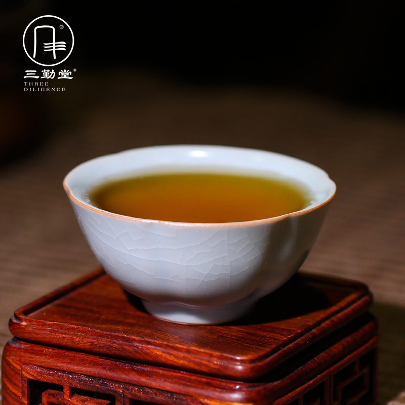 The three frequently your up jingdezhen kung fu tea cups S44025 master cup single cup sample tea cup of black tea cup