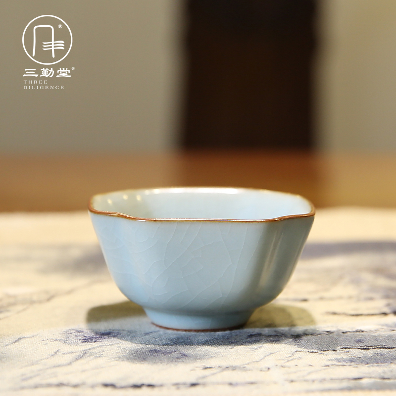The three frequently your up kung fu tea cups sample tea cup jingdezhen ceramic tea set personal master cup single CPU S44006