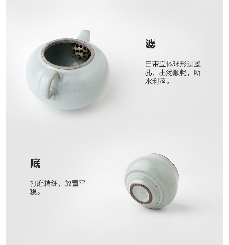 The three frequently little teapot set a crack cup pot cup of jingdezhen ceramic tea set ST2034 portable travel