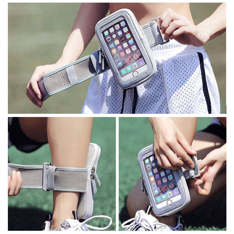 Mobile Phone Case on the Wrist, Running Mobile Phone Bag, Sports Arm Bag, Wrist Bag, Fitness Comfort, Ultra-Thin, Portable Touch Screen