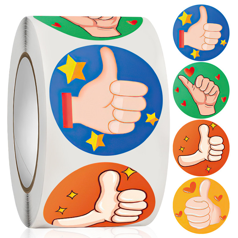 Encourage reward stickers kindergarten label stickers praise gestures cheer praise stickers for the excellence of children primary school students