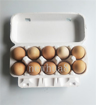  White 10 pieces of pulp egg box soil eggs duck egg packaging box breeding special pure pulp egg box egg tray