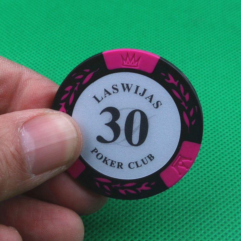Chips Wheat Ear Clay 14g Texas Holdem Poker 0835 Stud Chips Coin Mahjong Chips Tùy chỉnh Chip Coin - Các lớp học Mạt chược / Cờ vua / giáo dục chip chơi bài