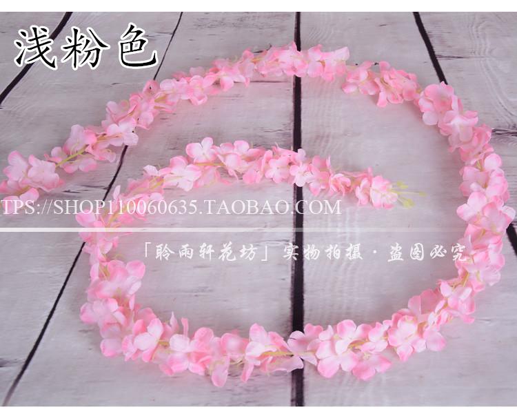 Hoa cẩm tú cầu mô phỏng hoa chuỗi hoa treo tường hoa wisteria hoa chuỗi hoa giả hoa mây đám cưới ngày lễ hoa trang trí hoa - Hoa nhân tạo / Cây / Trái cây cây giả trang trí trong nhà