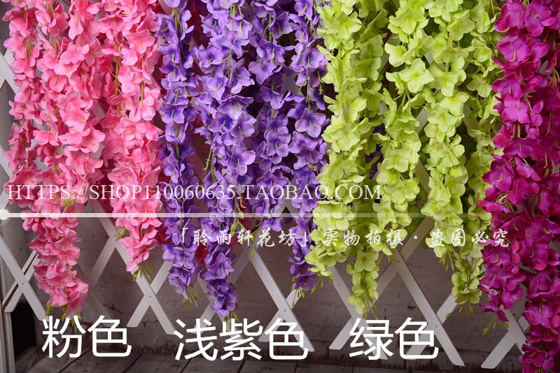 Hoa cẩm tú cầu mô phỏng hoa chuỗi hoa treo tường hoa wisteria hoa chuỗi hoa giả hoa mây đám cưới ngày lễ hoa trang trí hoa - Hoa nhân tạo / Cây / Trái cây cây giả trang trí trong nhà