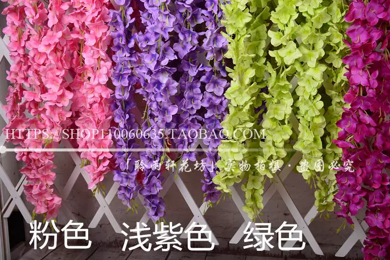 Hoa cẩm tú cầu mô phỏng hoa chuỗi hoa treo tường hoa wisteria hoa chuỗi hoa giả hoa mây đám cưới ngày lễ hoa trang trí hoa - Hoa nhân tạo / Cây / Trái cây