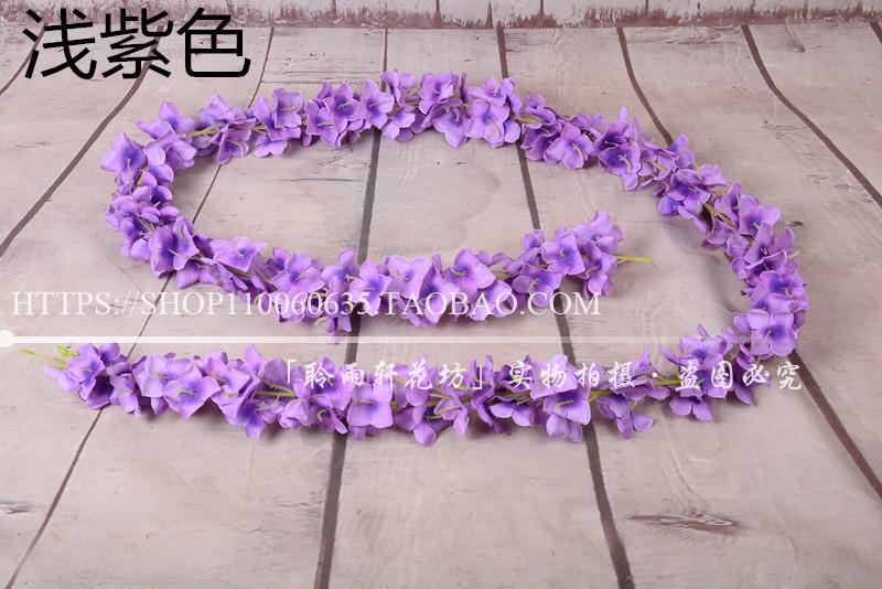 Hoa cẩm tú cầu mô phỏng hoa chuỗi hoa treo tường hoa wisteria hoa chuỗi hoa giả hoa mây đám cưới ngày lễ hoa trang trí hoa - Hoa nhân tạo / Cây / Trái cây cây giả trang trí trong nhà