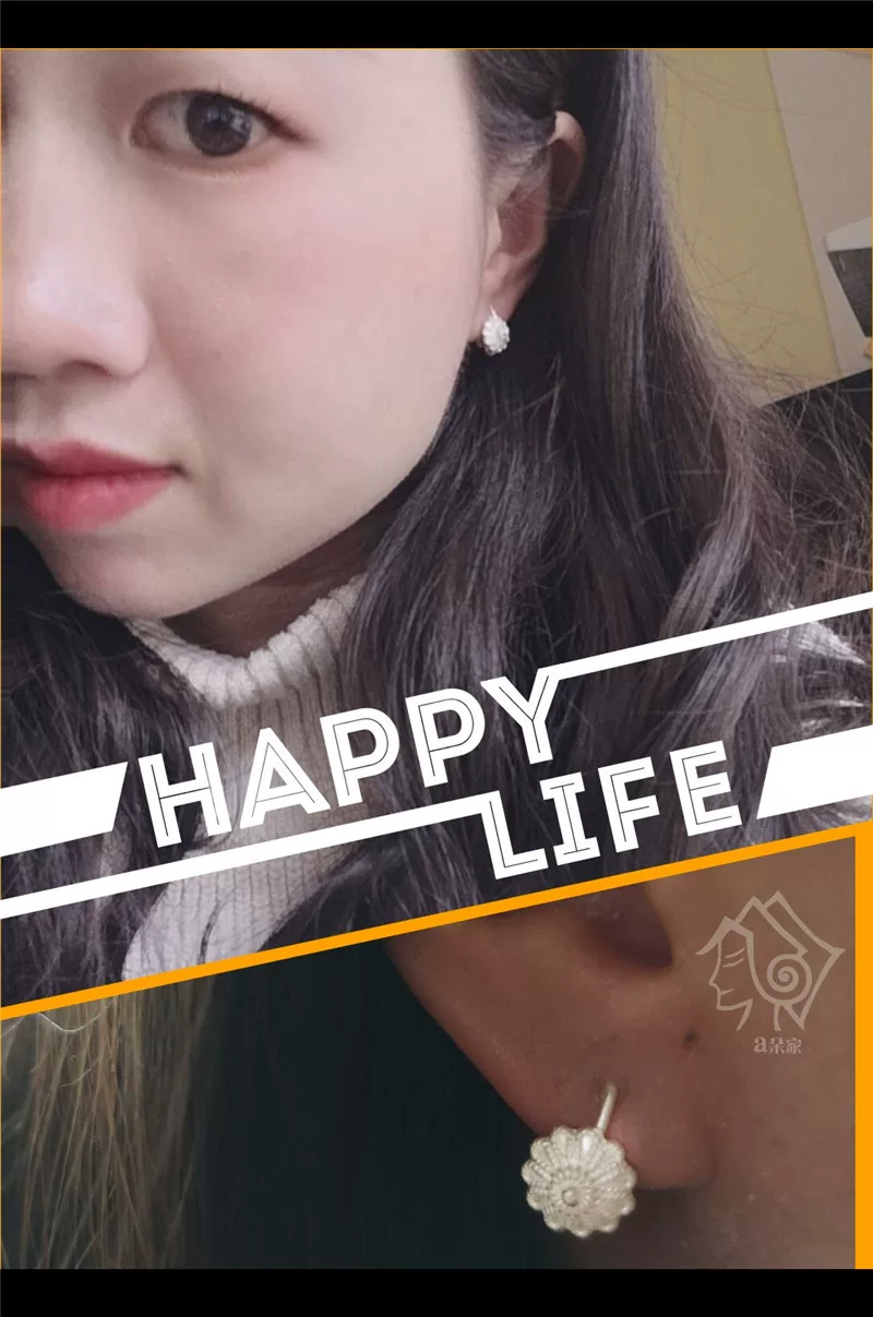Earrings handmade, ethnic retro accessory flower-shaped, silver 999 sample, flowered, simple and elegant design, ethnic style