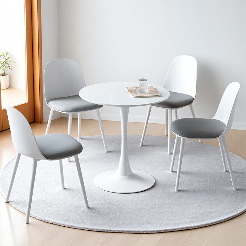 Simple and Creative Negotiation Table and Chair Set for Reception and Leisure, Commercial Rest Area, Small Round Table and Chairs for Negotiation
