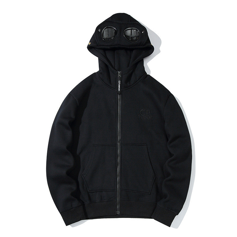 Men Round Lens Cp Sweatshirt Pullover Pure Cotton Hooded