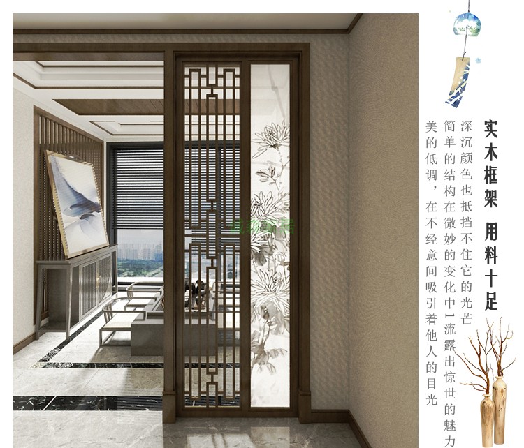 Trung Quốc phong cách màn hình hàng rào hiên nhà nhà gỗ rắn màn hình vách ngăn phòng khách đơn giản màn hình hiện đại màn hình - Màn hình / Cửa sổ vách ngăn gỗ phòng khách và bếp