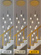 Staircase Chandelier, Light Luxury Villa, Mezzanine Open Living Room, Crystal Long Chandelier, Duplex Loft Apartment, Stairwell Lighting Fixtures