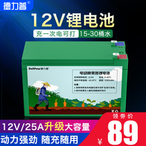 Delip 12v volt sprayer lithium battery agricultural large capacity 18650 rechargeable sound access baby carrier battery