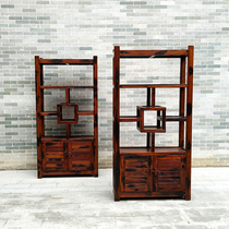 Old Ship Wood Bou Ancient Rack Solid Wood New Chinese Style Brief Modern Dobao Cabinet Partition Shelving Tea Shelf Display Cabinet
