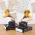 máy phát nhạc đĩa than tiếng anh Máy ghi âm retro sừng lớn máy ghi âm vinyl máy ghi âm phong cách châu Âu - Máy hát 	kim đầu đĩa than Máy hát