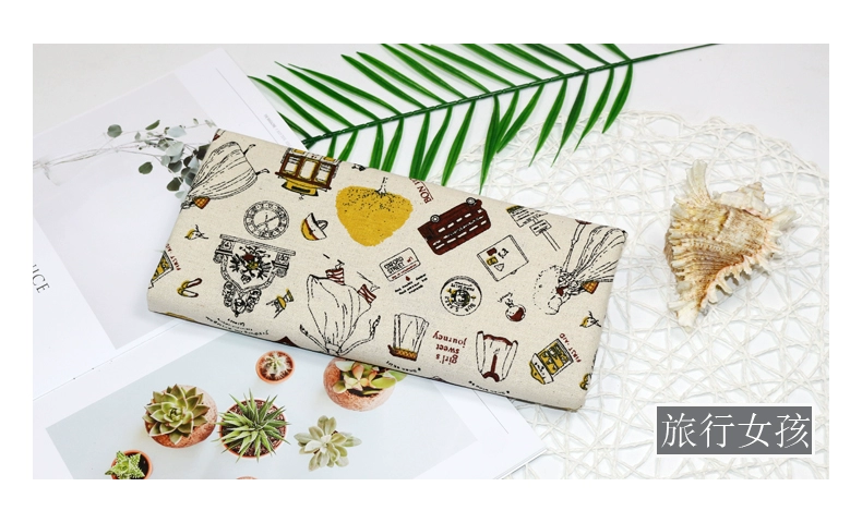 kẻ sọc hoa rèm cửa vải cotton sofa Bắc Âu khăn trải bàn khăn trải ins gió in vải đầu diy chế giải phóng mặt bằng - Vải vải tự làm