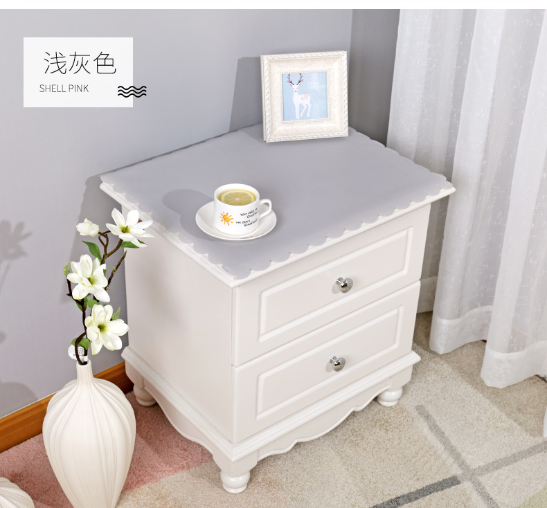 Màu đơn giản hiện đại đầu giường bìa vải không thấm nước và chống bụi tủ TV khăn trải bàn PVC khăn trải bàn hình chữ nhật - TV tivi panasonic 43 inch